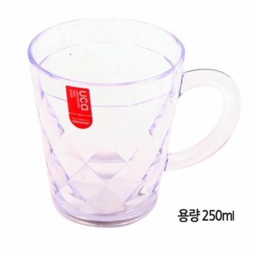 (set)크리스탈 손잡이컵(중)250ml 6개