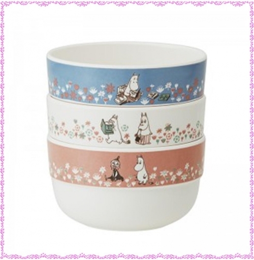 무민 꽃밭 3단 보울 270ml (일)(315879)