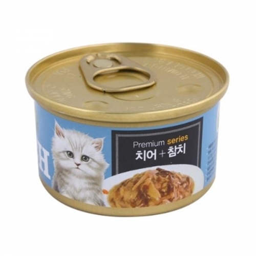 프리미엄 골드 런치캔 80g 치어 참치 1개