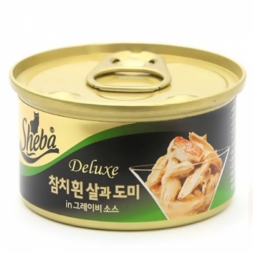 간식 쉬바 디럭스 참치흰살과 도미(그린)85g