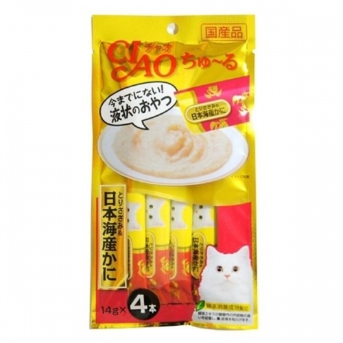 이나바 챠오 츄르 파우치 14g x 4p 닭가슴살 게 (4SC-76)