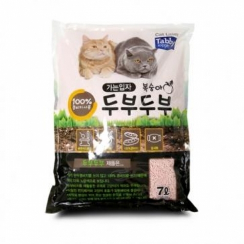 Topper 두부두부 모래 가는입자 (복숭아 7L)