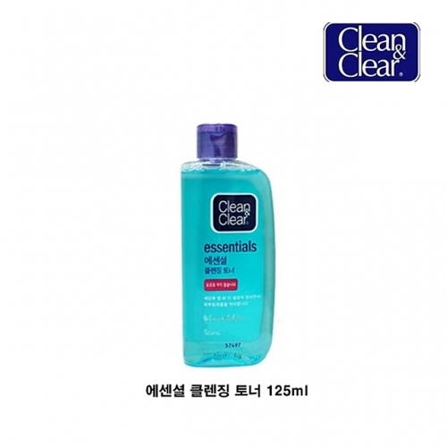 클린앤클리어 에센셜 클렌징 토너 125ml 에어클리어링 훼어니스 에센셜 로션 스킨토너