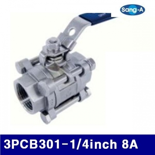 상아뉴매틱 6302788 스테인리스 볼밸브 3PCB301-1/4Inch 8A (1EA)