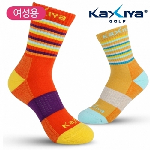 카시야 프리미엄 레인보우 골프_스포츠 양말 여성용