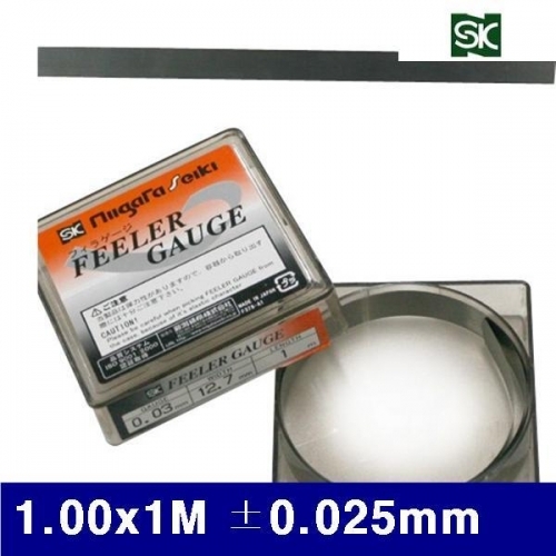 SK 4300315 필러게이지 1.00x1M ±0.025mm (1EA)