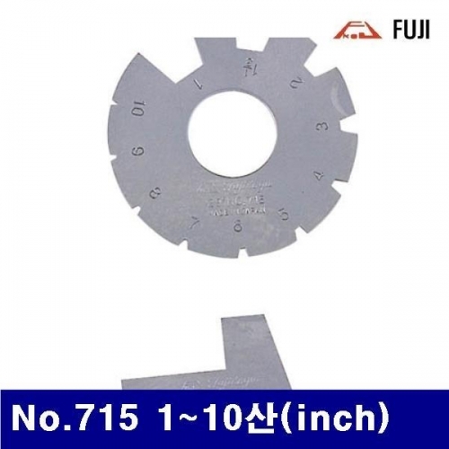 후지 4310190 원형아크미게이지 No.715 1-10산(Inch) (1EA)