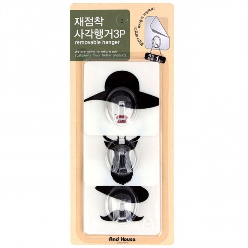 재점착 사각 행거3P(패션)