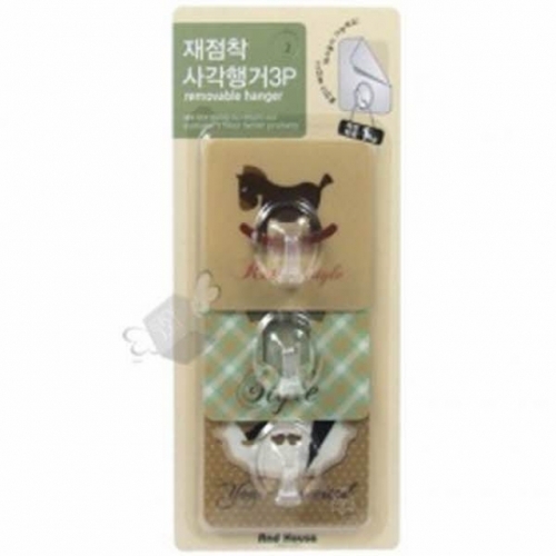 재점착 사각행거 3P