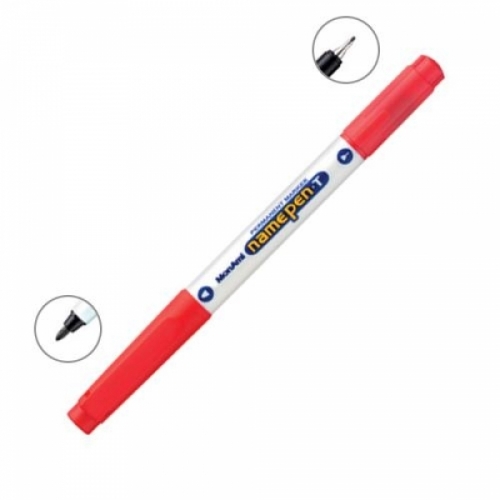 모나미)네임펜 T(0.4mm_0.6mm_적)-다스(12개입)