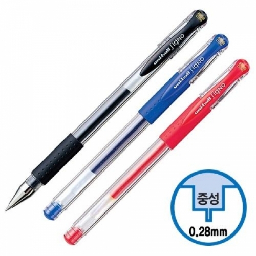 미쯔비시)유니볼 시그노 겔펜(UM-151_0.28mm_적)-다스(10개입)