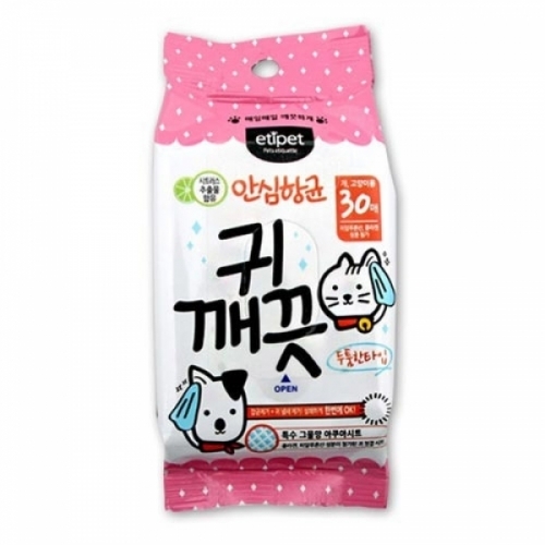 에티펫 귀깨끗 물티슈 30매