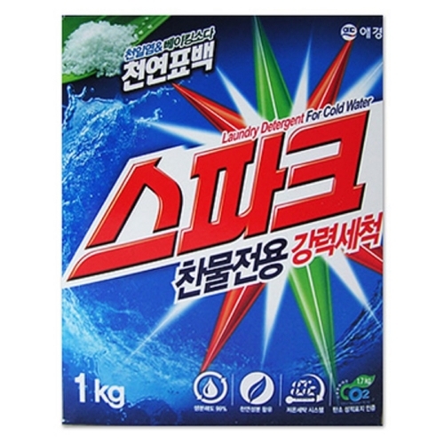 애경 스파크 세탁세제 1kg 지함 1개입