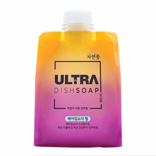 LG 주방세제 자연퐁 울트라 베이킹소다 젤 리필 500ml
