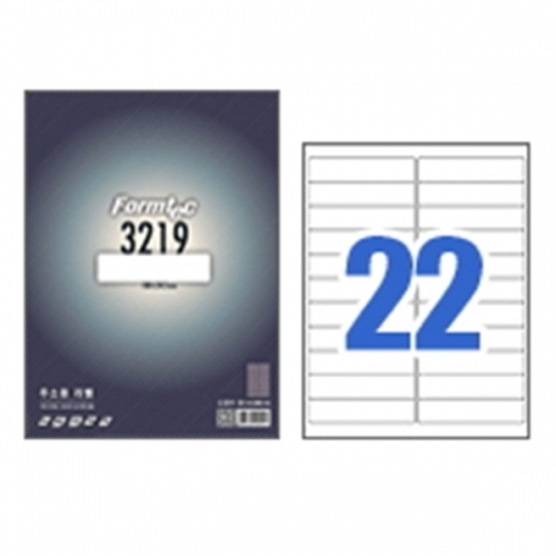 한국폼텍 폼텍라벨지 3219 (22칸 100매)
