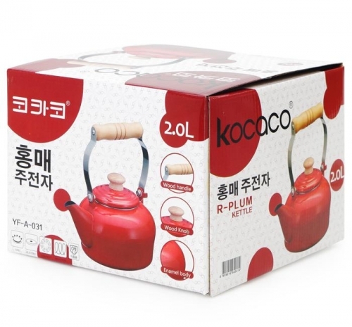 코카코 홍매 법랑주전자 2L 홍매