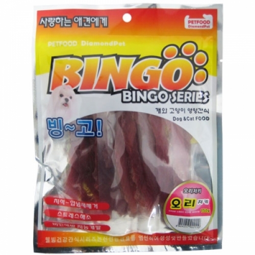 (10개묶음)빙고 오리 져키 150g