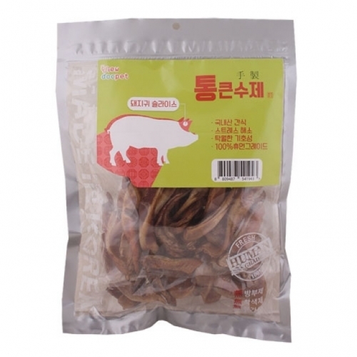 통큰수제간식 돼지귀슬라이스 360g