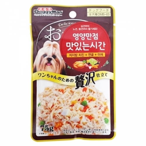 도기맨 영양만점 맛있는시간 75g(저지방치킨.연골.야채)DMB-03