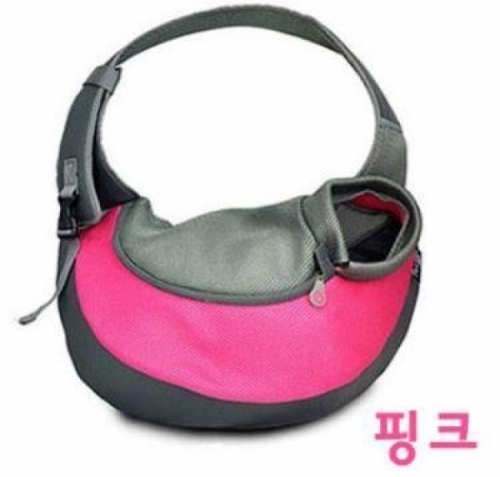 메쉬슬링백 S (핑크) 애견가방 이동가방 강아지가방
