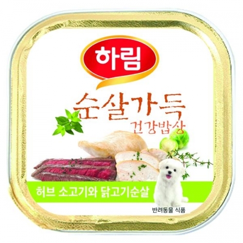 순살가득 허브소고기와 닭고기 100g 24캔