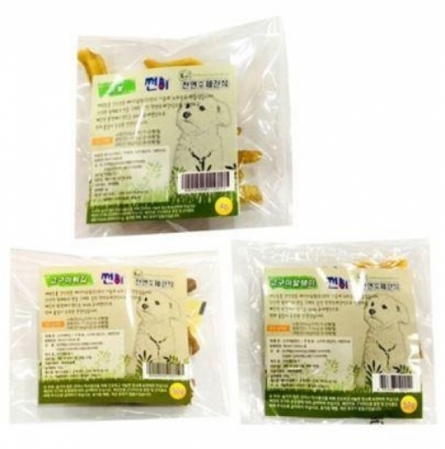 강아지용 수제간식 닭발 4p 고구마튀김50g 고구마말랭이50g