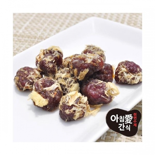 아침애수제간식-영양만점 북어와오리안심볼 애완용품