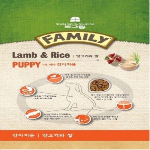 도그랑 훼미리 양고기 퍼피 3kg