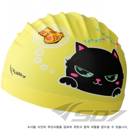 KRA-1500-YEL고양이랠리 아동코팅수모