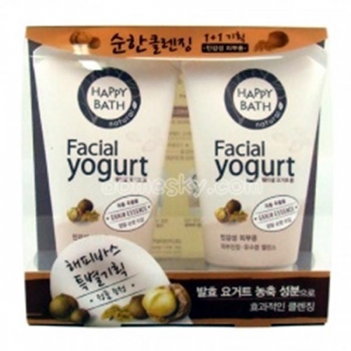 아모레 해피바스 훼이셜 요거트폼 (곡물 추출물) 120g 1＋1／ 클렌징폼 폼클렌