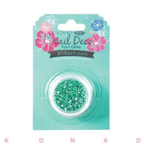 KONAD 네일아트 프로 데코 포인트 글리터 블루 그린
