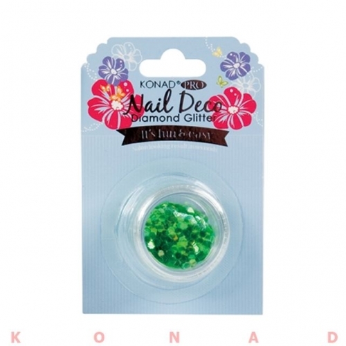KONAD 네일아트 프로데코 다이아몬드글리터 블루 그린