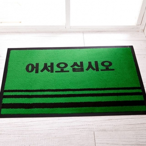 욕실발매트 카페트매트(글씨) 02 소-그린(50x80)