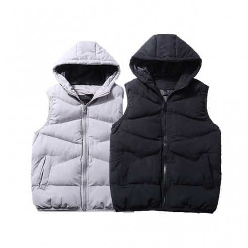 후드 패딩조끼(M-3XL)