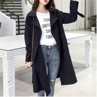 여자 데일리 편한 캐주얼 모던 롱코트 트렌치 코트