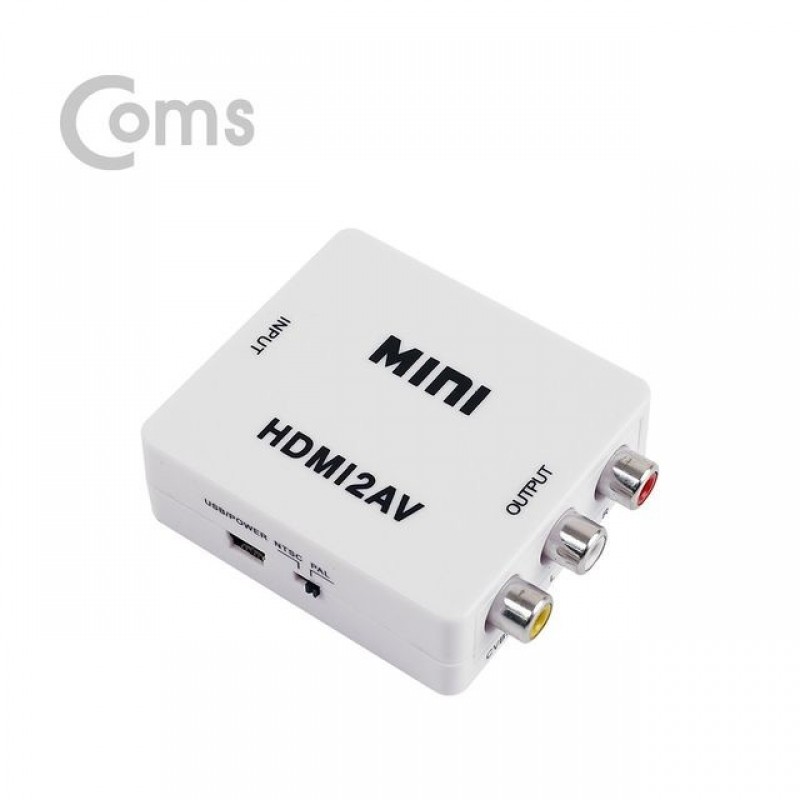 Coms HDMI to AV 컨버터 HDMI 입력 to AV 출력