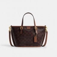 코치 택시 토트 백 21 인 시그니처 캔버스 CCD94 B4