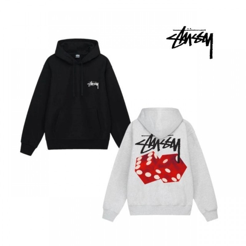 스투시 주사위 후드 STUSSY DICED OUT HOOD TEE